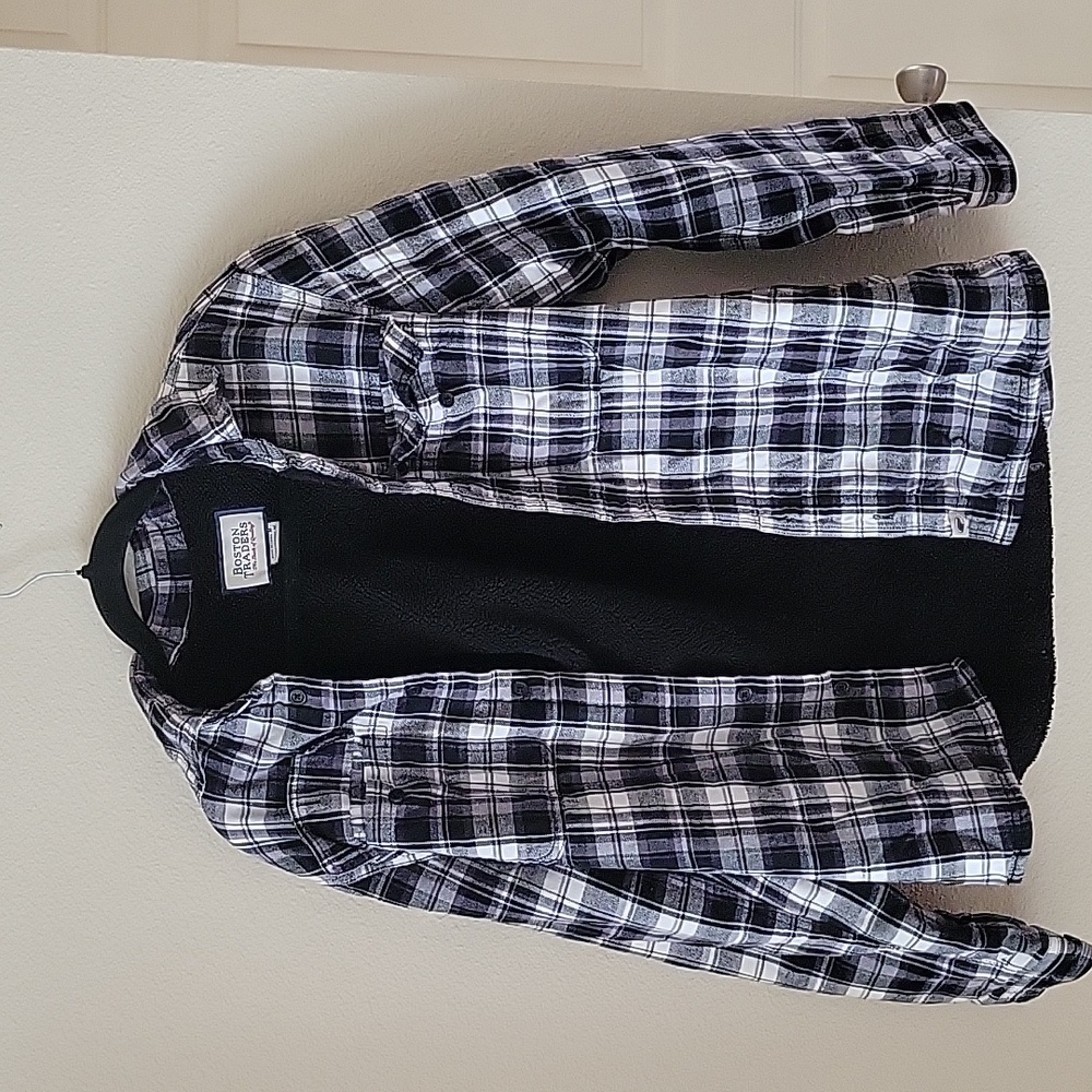 Boston Traders Black and White Sherpa Jacket